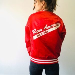 Vintage Red Bomber Jacket